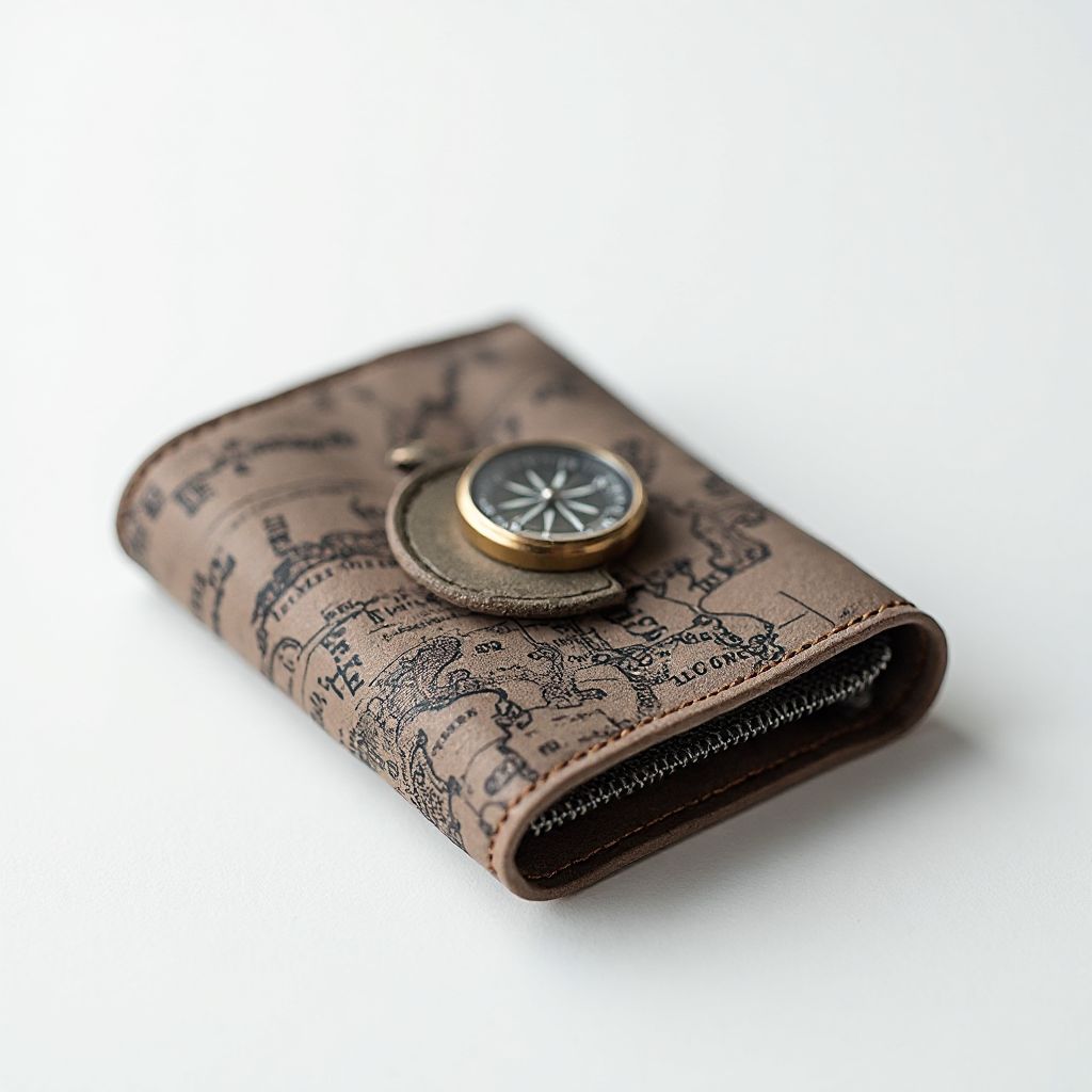 Compact Map Case with Compass
